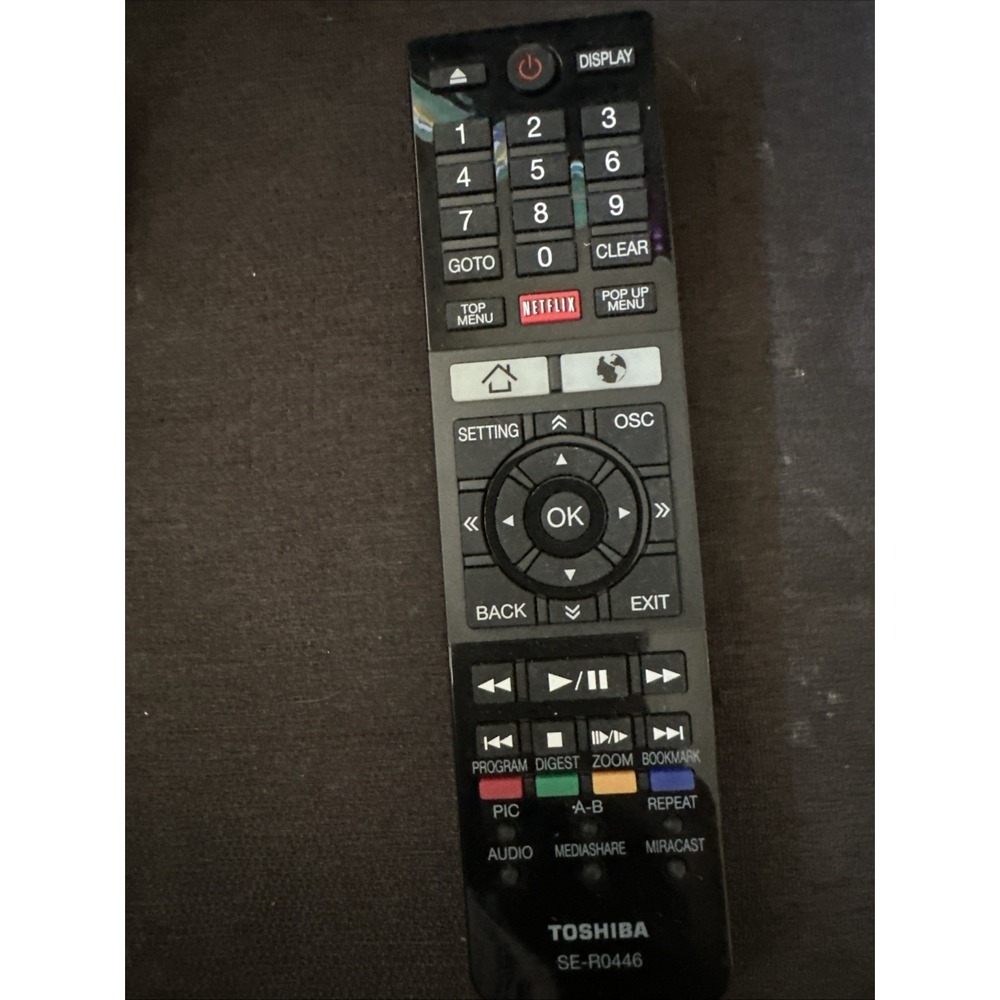 Toshiba SE-R0446 Remote Control Controller Tested Works